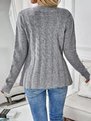 Cardigan Feminino de Malha Manga Comprida