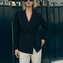 Blazer Feminino Alfaiataria Preto Dani