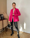 Blazer De Tweed Feminino Botões Dourado Antonnela