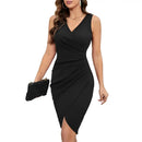 Vestido Feminino Decote V Cintura Alta Antonella