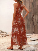 Vestido Longo Feminino Floral