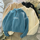 Blusa Moletom Feminino Veludo Elegante