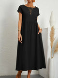 Vestido Longo Feminino com Bolso