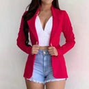 Blazer Feminino Alfaiataria com Bolsos