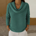 Blusa Feminina Casual Folgada com Gola Alta