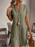 Vestido Casual Curto Plus Size