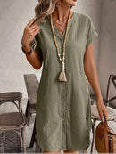Vestido Casual Curto Plus Size
