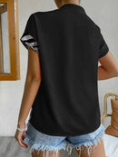 Blusa Manga Curta Floral