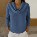 Blusa Feminina Casual Folgada com Gola Alta