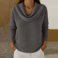 Blusa Feminina Casual Folgada com Gola Alta