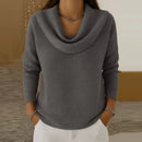 Blusa Feminina Casual Folgada com Gola Alta