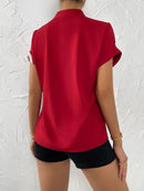 Blusa Manga Curta Floral