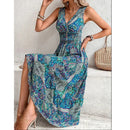Vestido Feminino Cintura Elástica Estampa