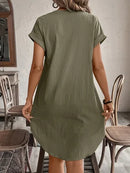 Vestido Casual Curto Plus Size