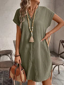 Vestido Casual Curto Plus Size