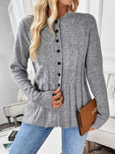 Cardigan Feminino de Malha Manga Comprida