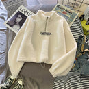 Blusa Moletom Feminino Veludo Elegante