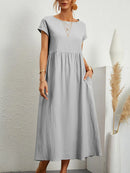 Vestido Longo Feminino com Bolso