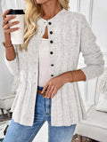 Cardigan Feminino de Malha Manga Comprida