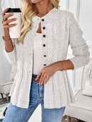 Cardigan Feminino de Malha Manga Comprida