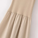 Vestido Casual Básico Longo Feminino