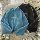 Blusa Moletom Feminino Veludo Elegante
